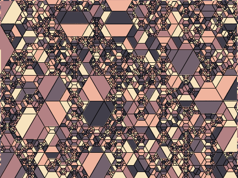 Generative Art with a Trapezoidal Tiling