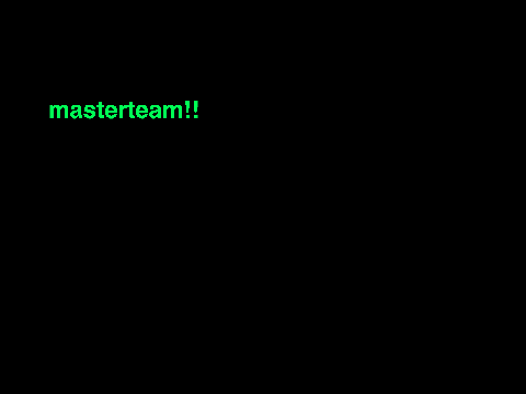 Masterteam Announced!!