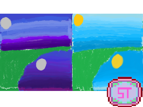 Blending experiment using "paint"