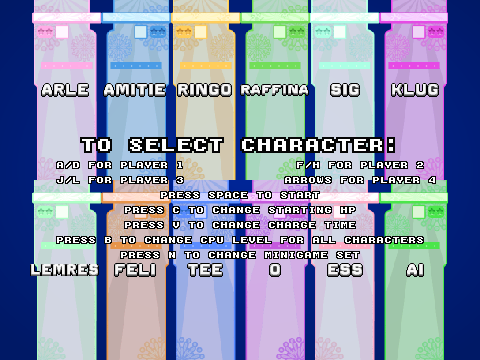Minigame Rally 12 Players (Puyo Puyo Big Bang)
