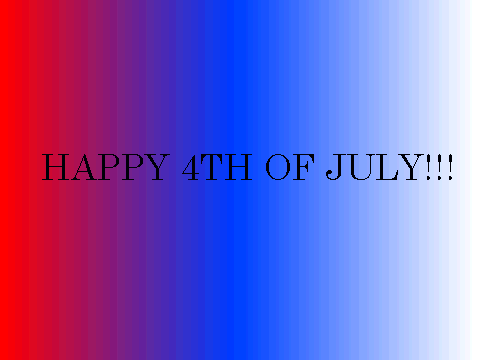 Happy(late) 4th of July!