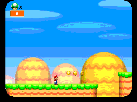 New super mario bros online (without enemies)