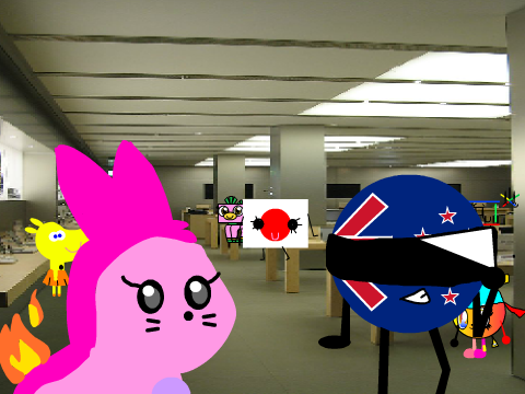at the apple store