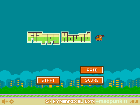 Flappy Hound! (like flappy bird)