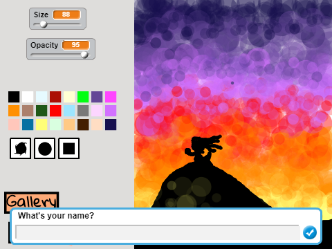 Art shilluete sunset