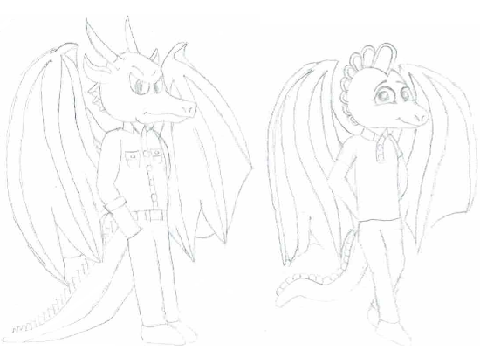 Kersen and Skylar Sketch 2