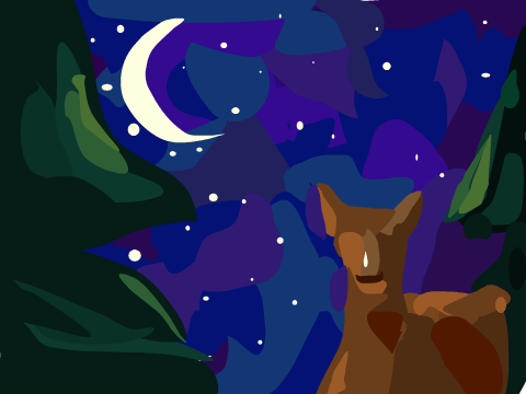 Deer Eyes- Vector Blockshade