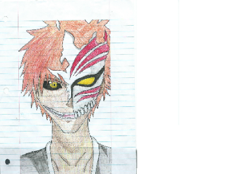 my drawing of Ichigo from Bleach :)