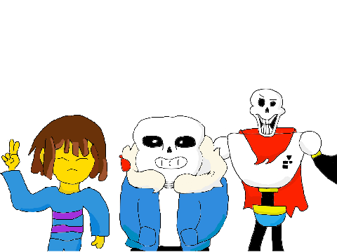 Sans and Papyrus and Frisk