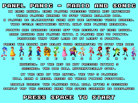Mario & Sonic Party - Panel Panic