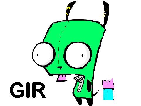 InvaderZia2262 GIR coloring contest 2012