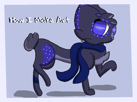 ✰ art process - raven ✰
