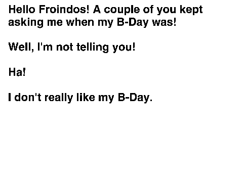 TO my froindos