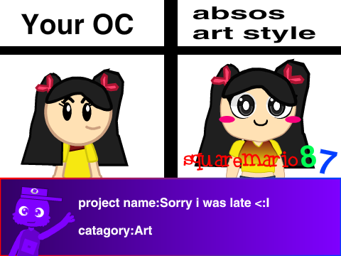 Sorry i was late <:I