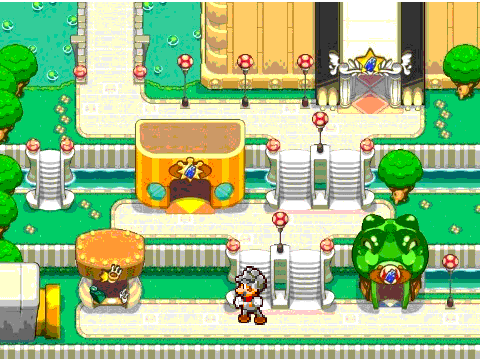 Mario sprite and backround