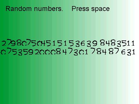Random numbers