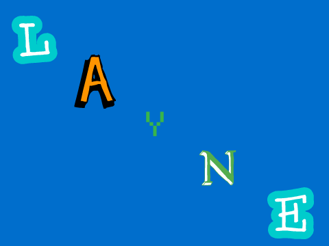 My name reveal with cool background