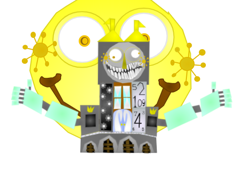 the clock tower from epic mickey in vector