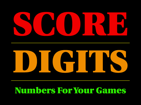 SCORE DIGITS - Numbers For Your Games