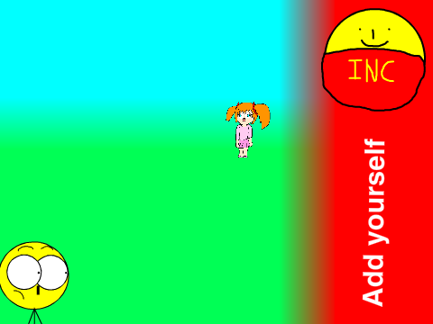 Add yourself running away from another character