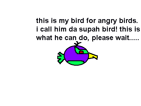 my angry birds bird