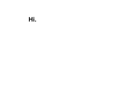 I'm back?