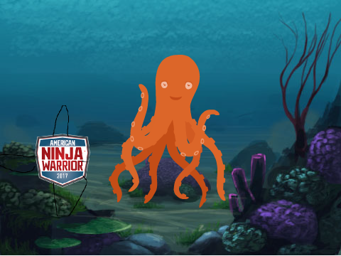 Just 2 fake underwater creatures