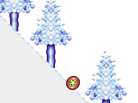 Kirby's Ice cap zone