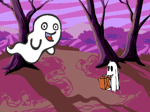 The Real Ghost and the Fake Ghost (hihi version)