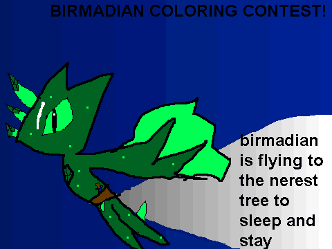 Coloring contest entry