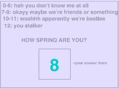 how sprinq are you? remix