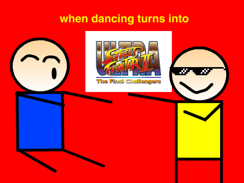 when dancing turns into streetfighter...