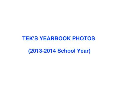 Tek's Yearbook Photos