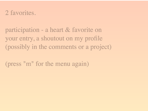 writing contest - CLOSED!