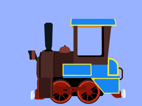 Toca Train Vector Art
