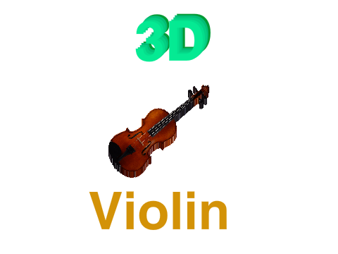 100% Pen 3D Violin
