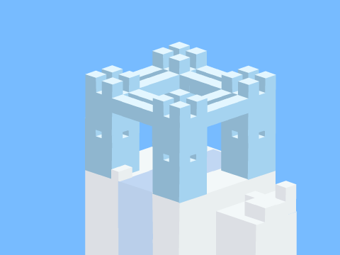 Ice Castle | Isometric Art