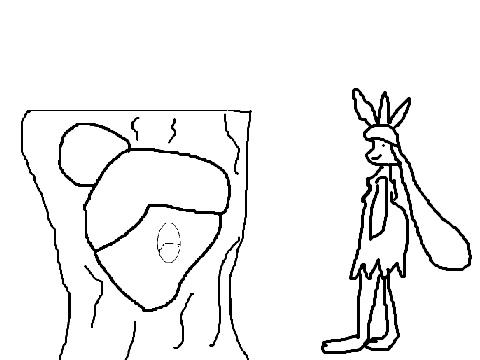color pocohantis and the tree