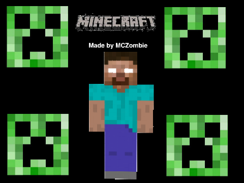 Minecraft poster. 