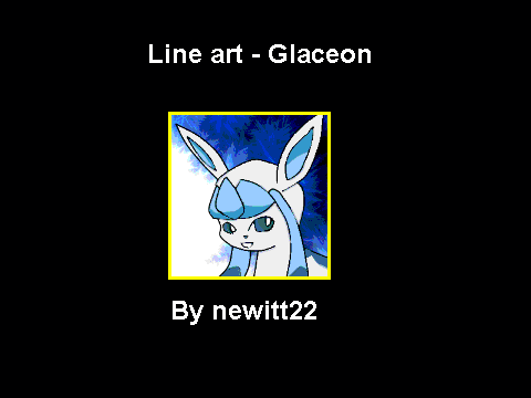 Line art - Glaceon