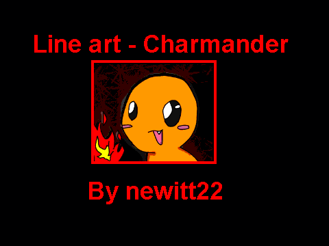 Line art - Charmander
