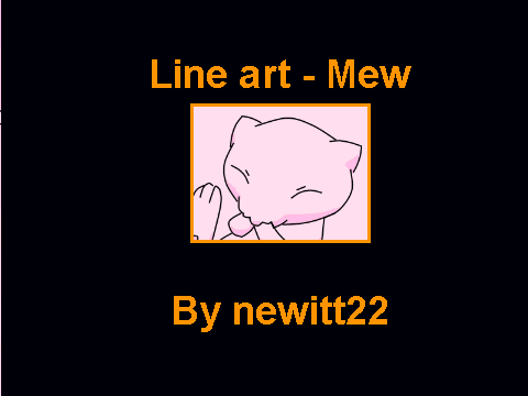 Line art - Mew
