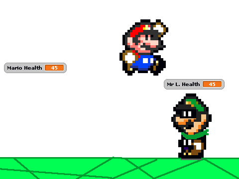 Super Paper Mario Mr. L Boss Battle