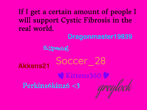Sign to Support Cystic Fibrosis