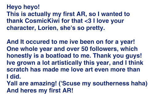 AR for CosmicKiwi (and 1 year!!)