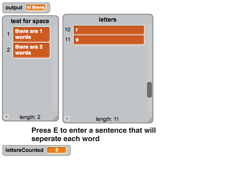 How many words are there? 