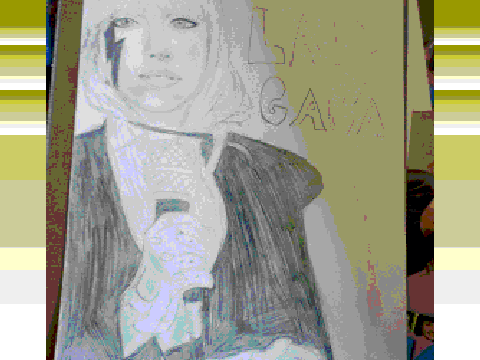 Cousin Alyssa Drawing of Lady Gaga