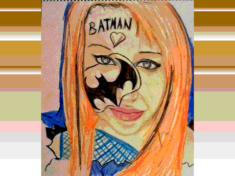 Cousin Alyssa Drawing of Batgirl