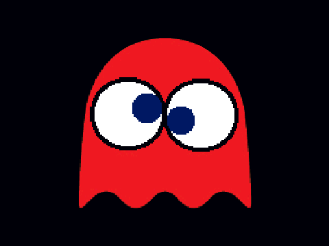 Pacman Ghost- Rolling Eyes - Derp Impression