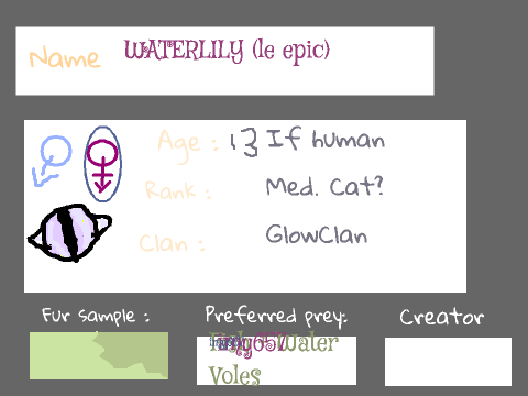 ~STORMS AHEAD~ Warriors Roleplay~Waterlily
